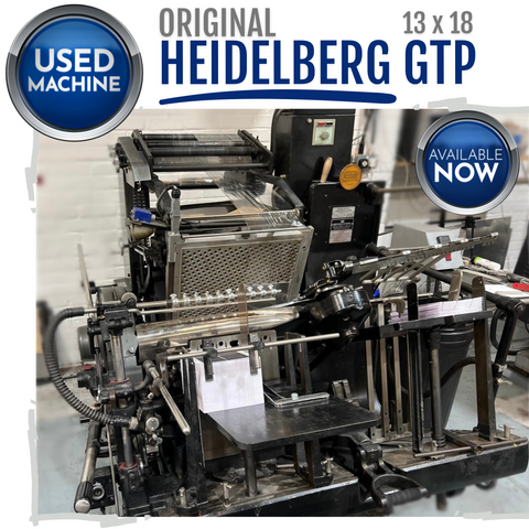 Original Heidelberg GTP 13" x 18"